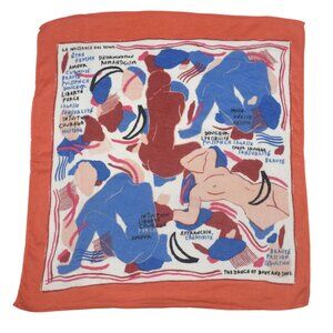 Sezane Square Scarf Birth of Venus Art Print Cotton 21x21